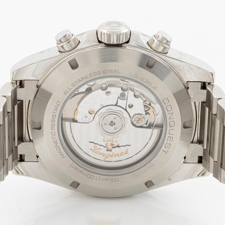Longines, Conquest, chronograph, wristwatch, 42 mm.