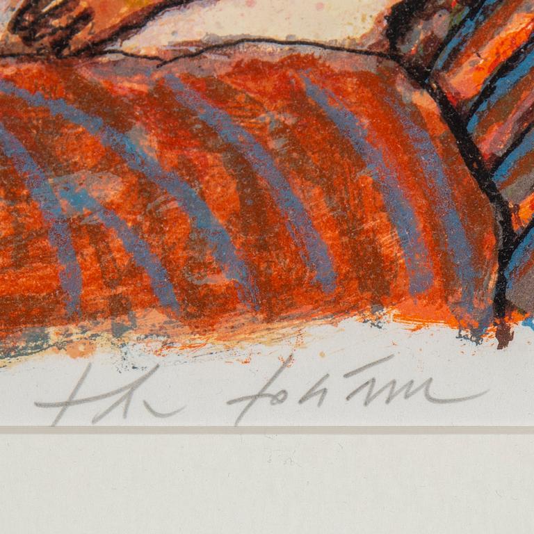 Theo Tobiasse, lithographs in colours, signed 69/150.