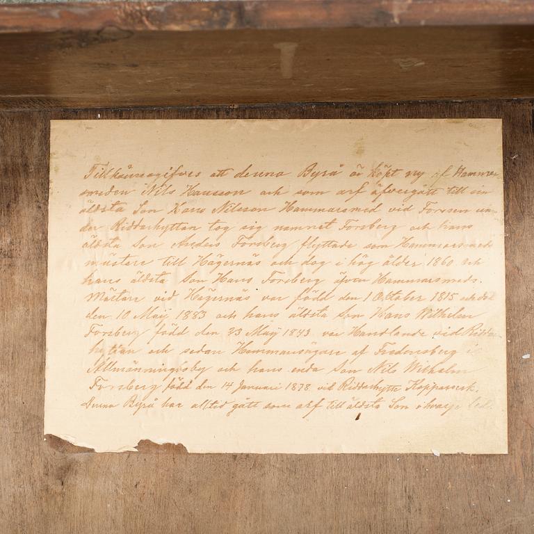 A 1700s rococo commode.