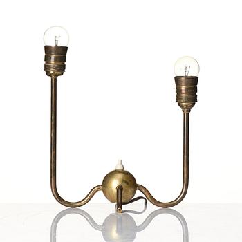 Harald Notini, bordslampa, modell "15439", Arvid Böhlmarks Lampfabrik, Stockholm, 1940-tal.