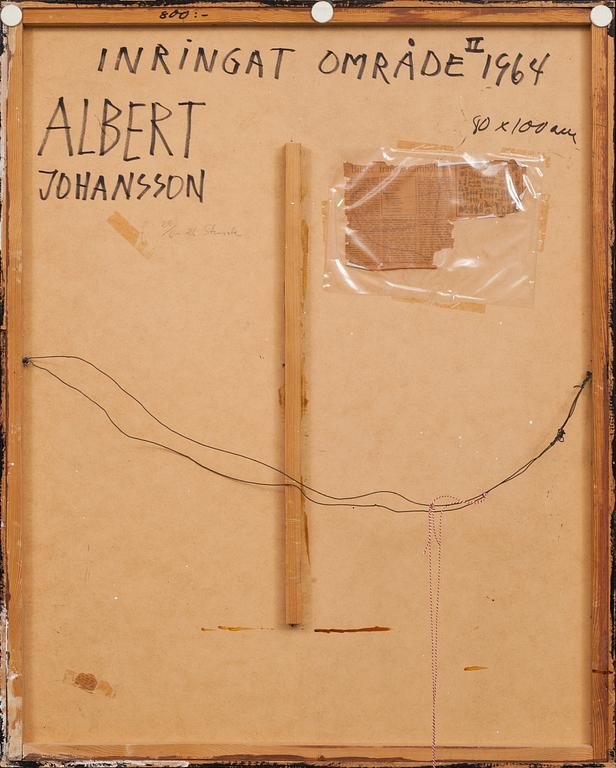ALBERT JOHANSSON, blandteknik. Signerad a tergo. 1964.