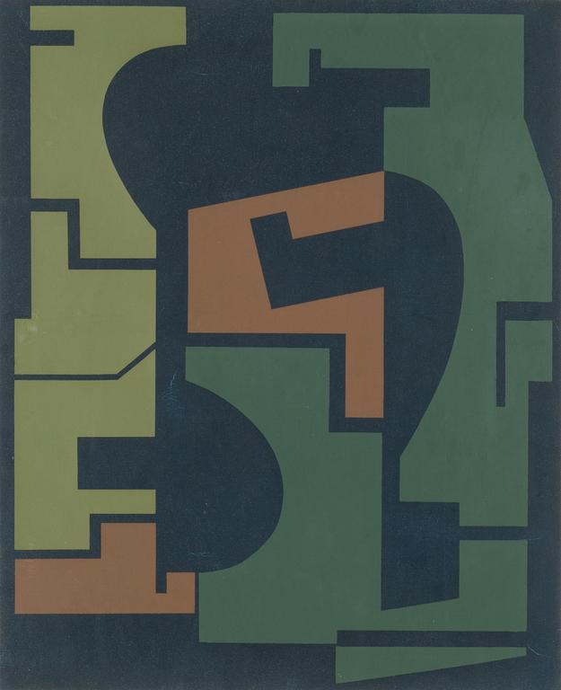 Edgard Pillet, serigraph, signed and numbered 39/75 in pencil.
