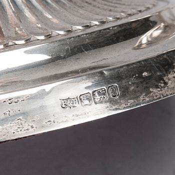 LJUSSTAKAR, ett par, silver, Sheffield, England, 1916.