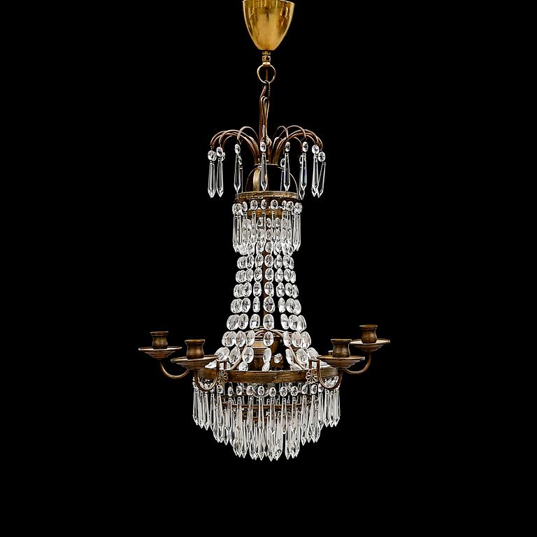 LJUSKRONA, 1900-talets mitt. Höjd 57 cm.