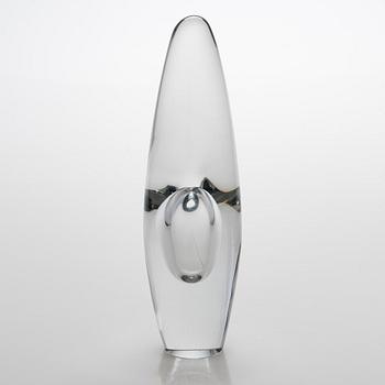 Timo Sarpaneva, lasiveistos, "Orkidea", signeerattu Timo Sarpaneva Iittala -58. Malli muotoiltu 1954.