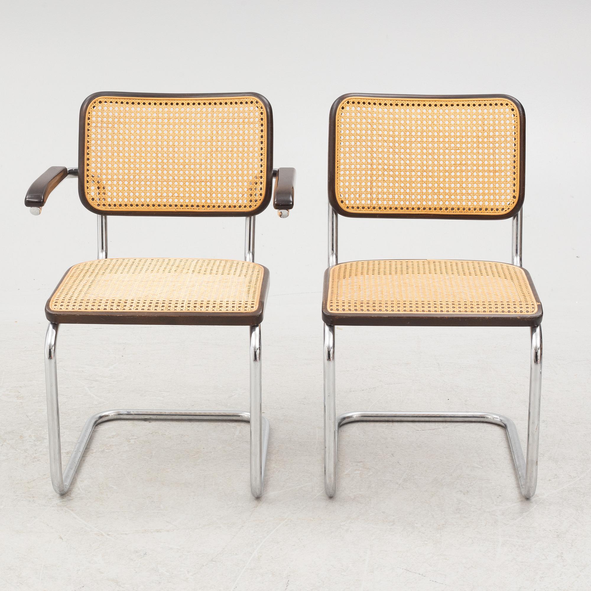 Thonet, chairs 4+2 pcs, 1980s.