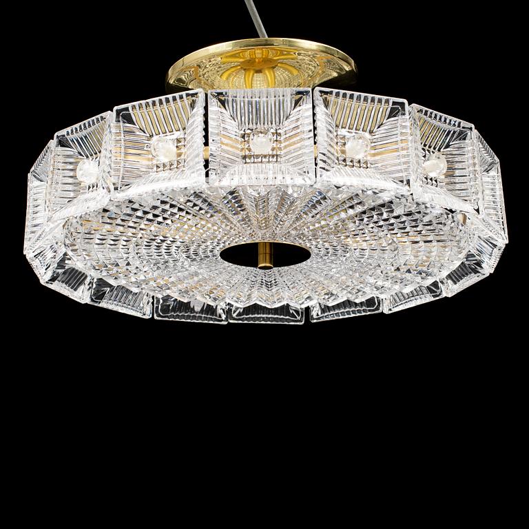 CARL FAGERLUND, taklampa, Orrefors.