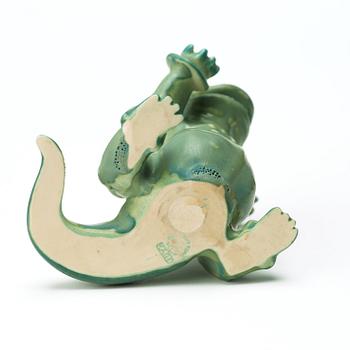 Wilhelm Kåge, a stoneware figure of a 'dragon puppy', Gustavsberg, Sweden 1940's.