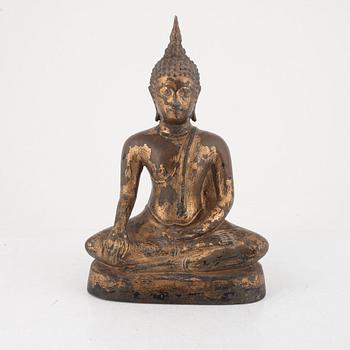 A bronze Buddha, Thailand, around 1900.