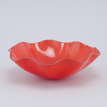 SVEN PALMQVIST, skål, glas, "Kantara", Orrefors, 1940/60-tal.