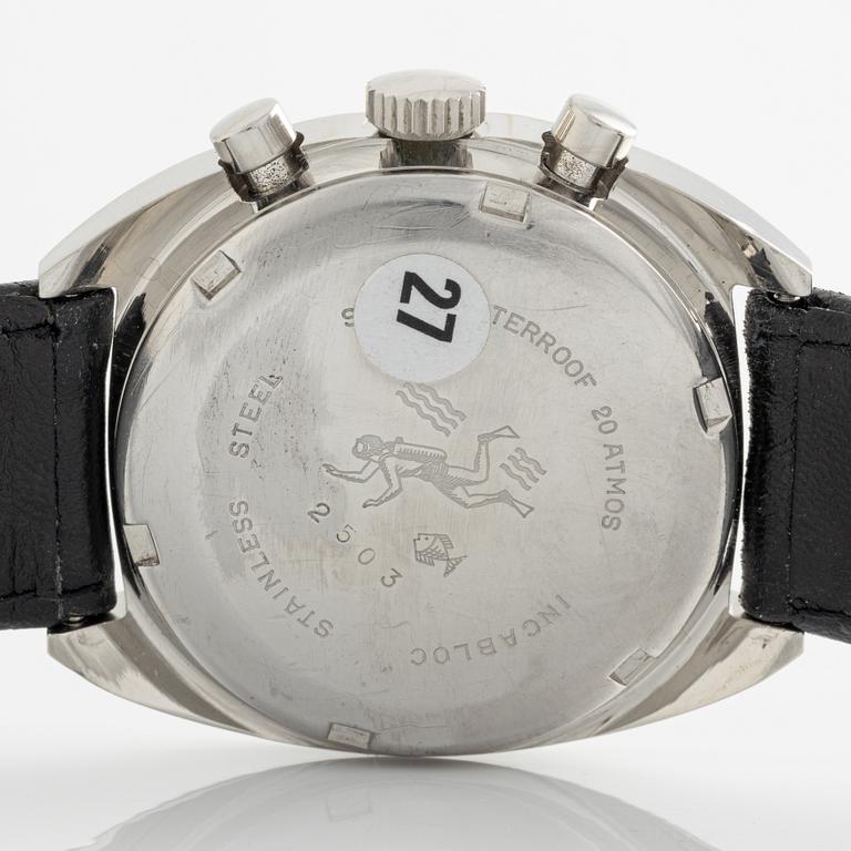 Eiger, chronograph, wristwatch, 37,5 mm.