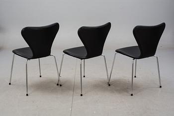 STOLAR, 6 st. "Sjuan". Arne Jacobsen för Fritz Hansen.