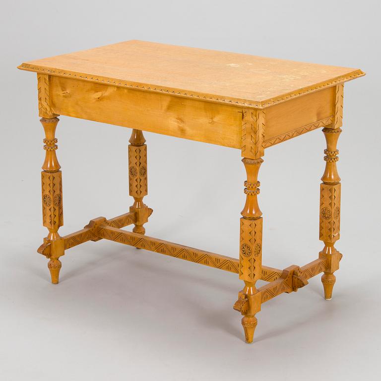 Yrjö Blomstedt, kirjoituspöytä ja jakkara, 1898.