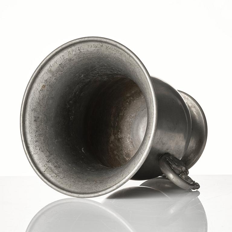 Estrid Ericson, a pewter vase, Svenskt Tenn, Stockholm 1927.