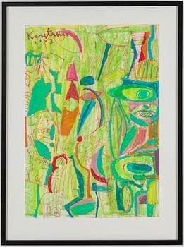 MAURITZ KARSTRÖM, mixed media, signed and dated 2003.