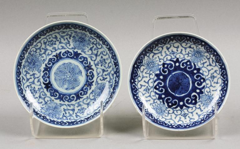FAT, 2 st, porslin, sekelskiftet 1900, Kina.