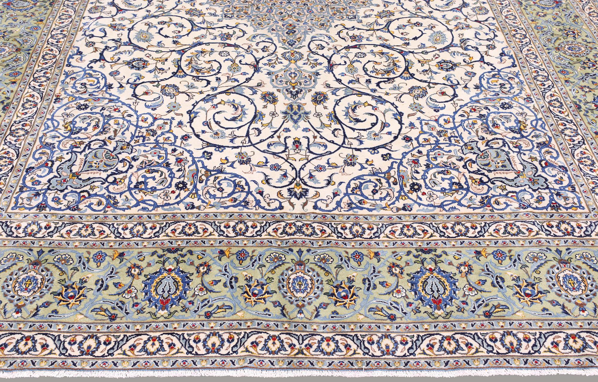 A carpet, Keshan, ca 406 x 300 cm.