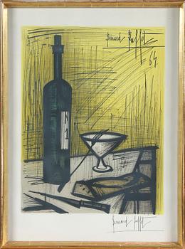 BERNARD BUFFET, färglitografi, sign samt dat 64.