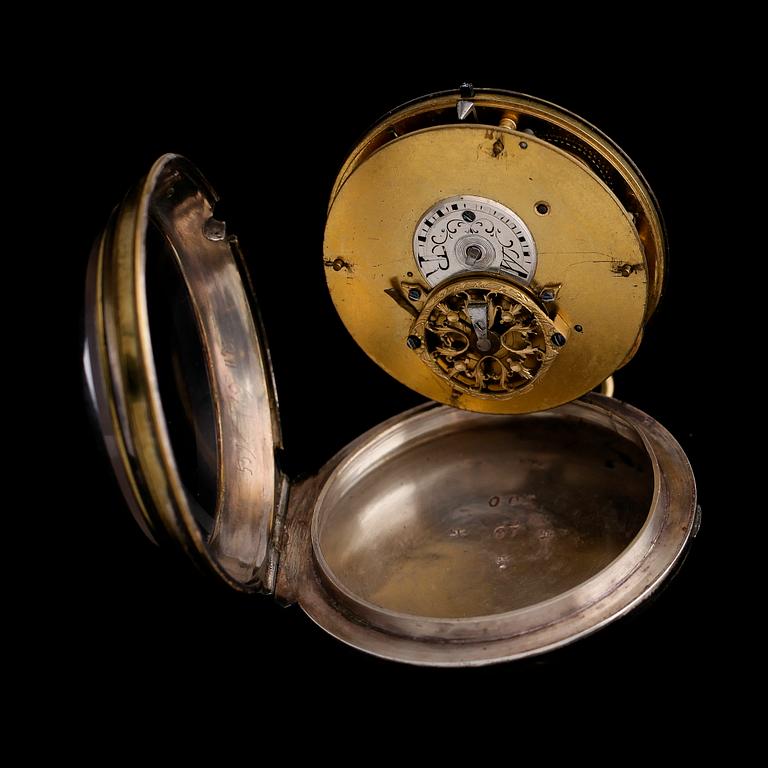 SPINDELUR, pläter, möjligen Frankrike, omkring år 1800.