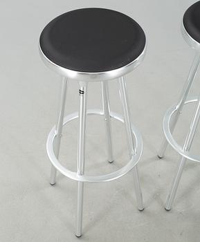 Four "T094/80" bar stools, by Indecasa, around year 2000.
