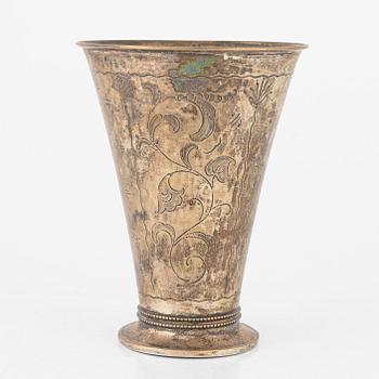 A silver cup, Edlunds Silverware Factory, Stockholm, 1926.