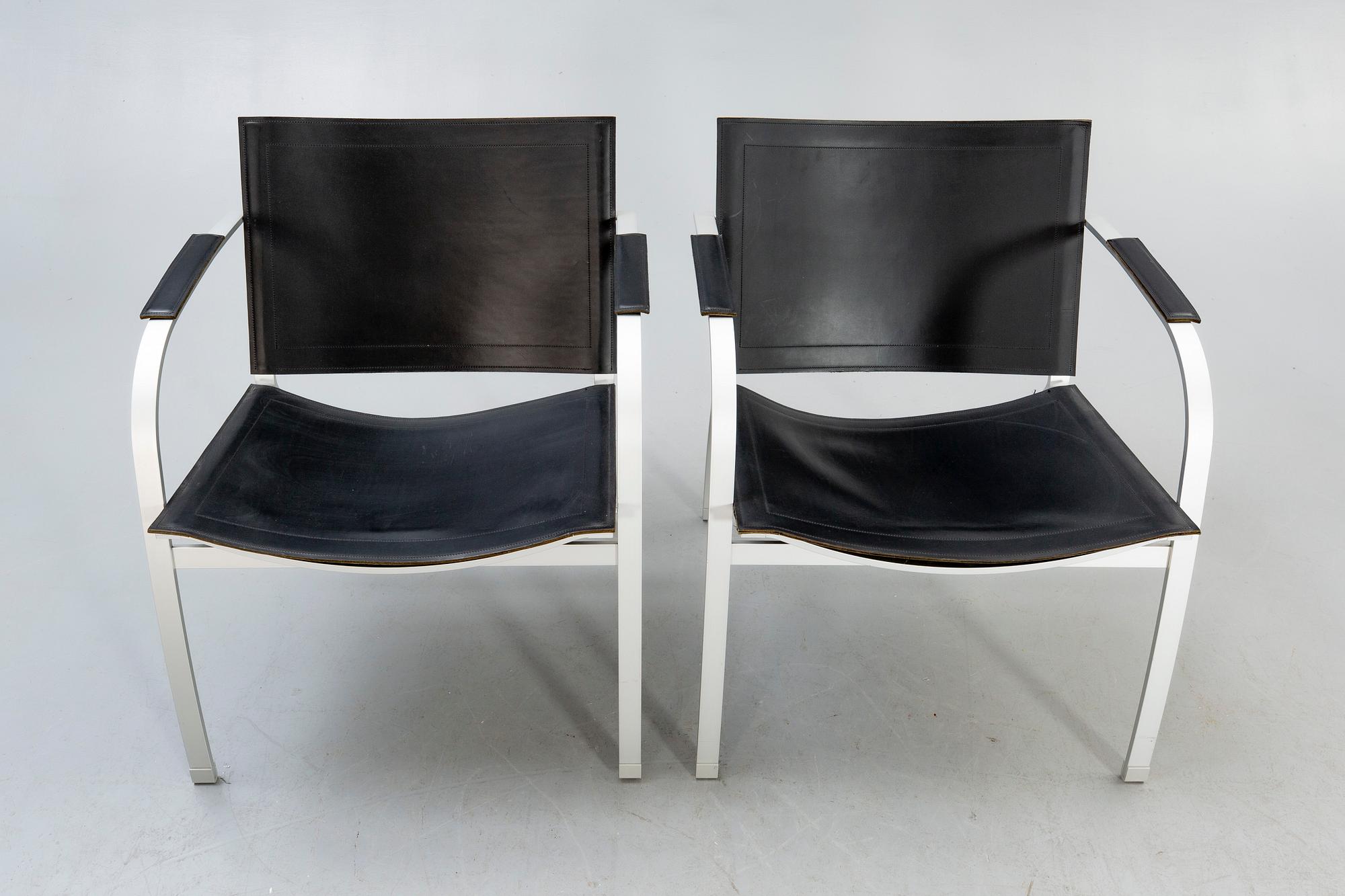 Tord Björklund, armchairs, a pair, Ikea, "Stockholm", 1990.