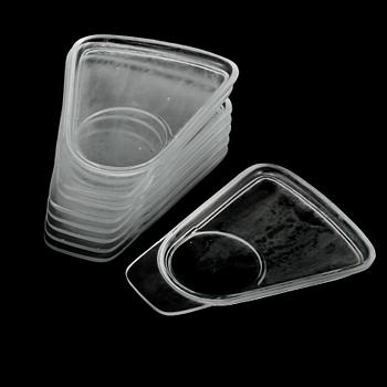 GLASSERVIS, 9 delar, "Iced", Vicke Lindstrand, Orrefors, formgiven 1936.