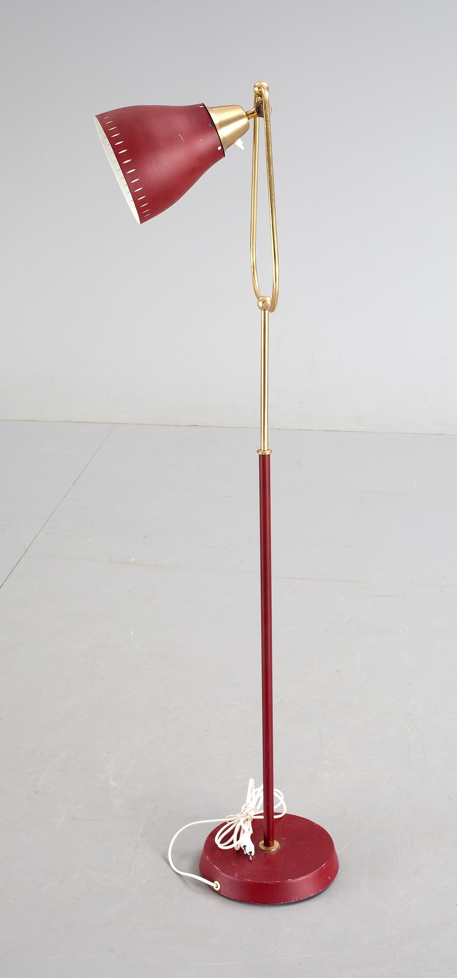 GOLVLAMPA, metall, AB Armaturhantverk Göteborg, 1950/60-tal.