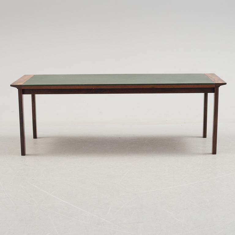 A 1960's Danish sofa, with 2 easy chairs and 2 tables by Glostrup.