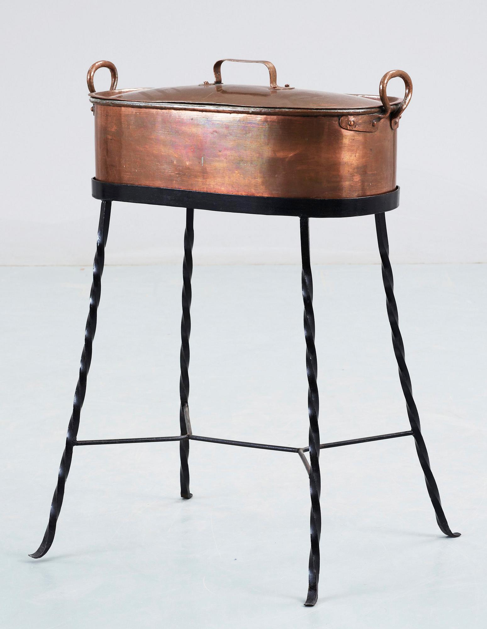 FISKGRYTA, koppar, 1800-tal.