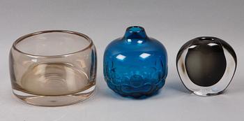 PARTI GLAS, 3 delar, Orrefors.