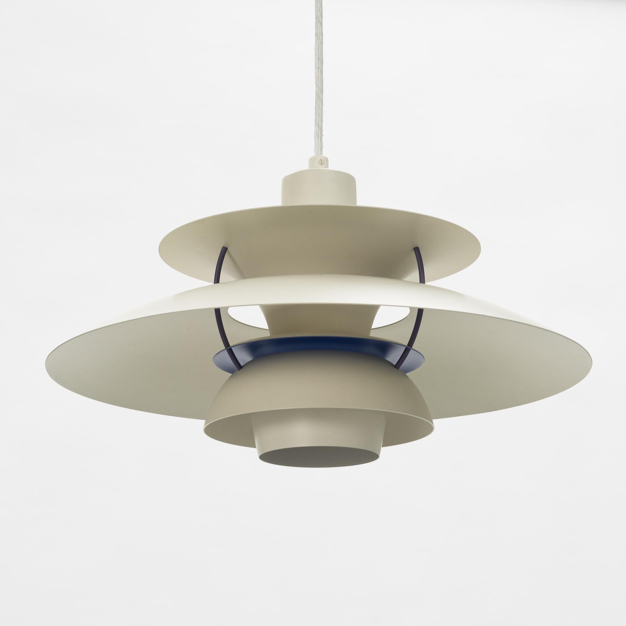 Poul Henningsen, a pair of 'PH-5' ceiling lights, Louis Poulsen, Denmark.
