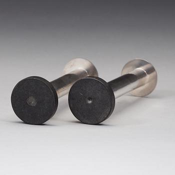 Bo Klevert, A pair of Bo Klevert sterling candlesticks, Stockholm 2005.