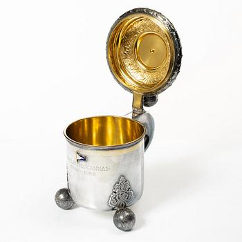 C.G. Hallberg, A silver tankard, Stockholm 1952.