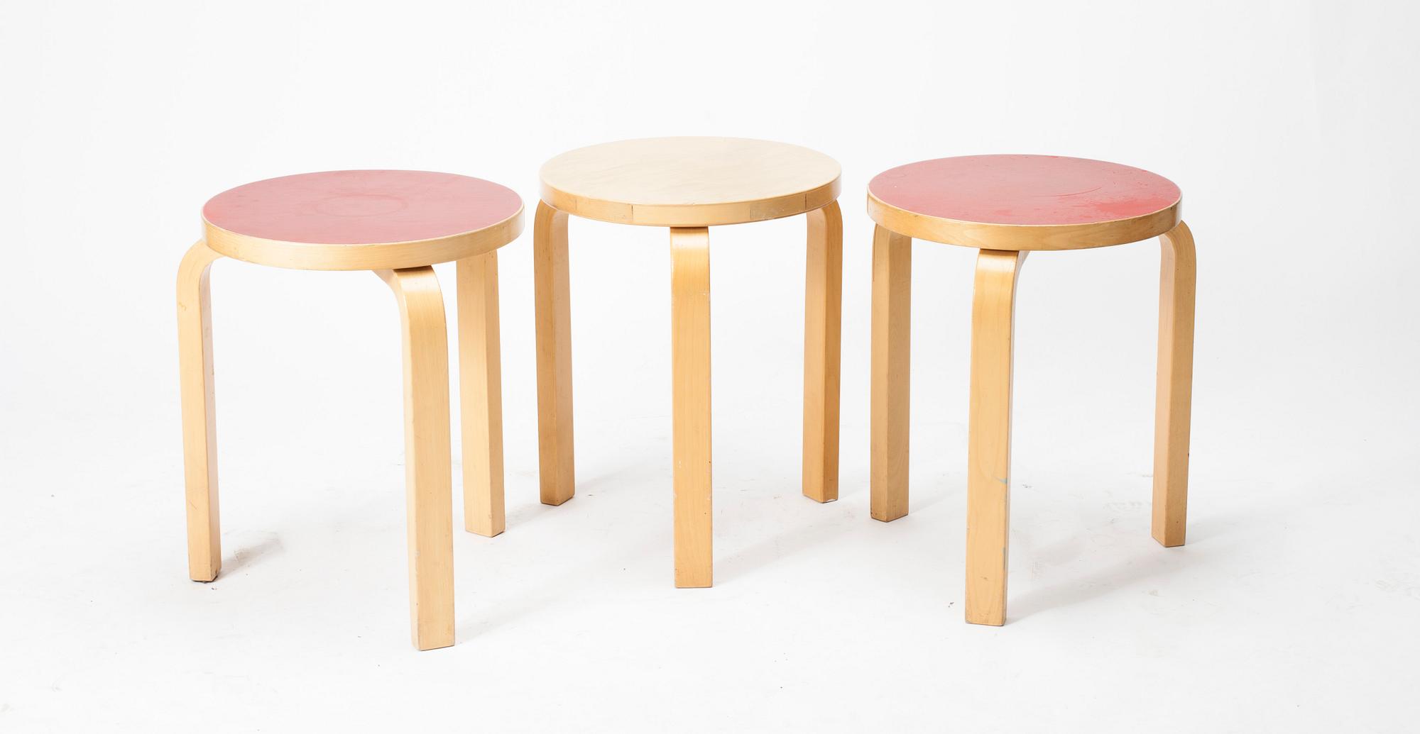 PALLAR, 2+1 st, modell 60, Alvar Aalto, Artek.