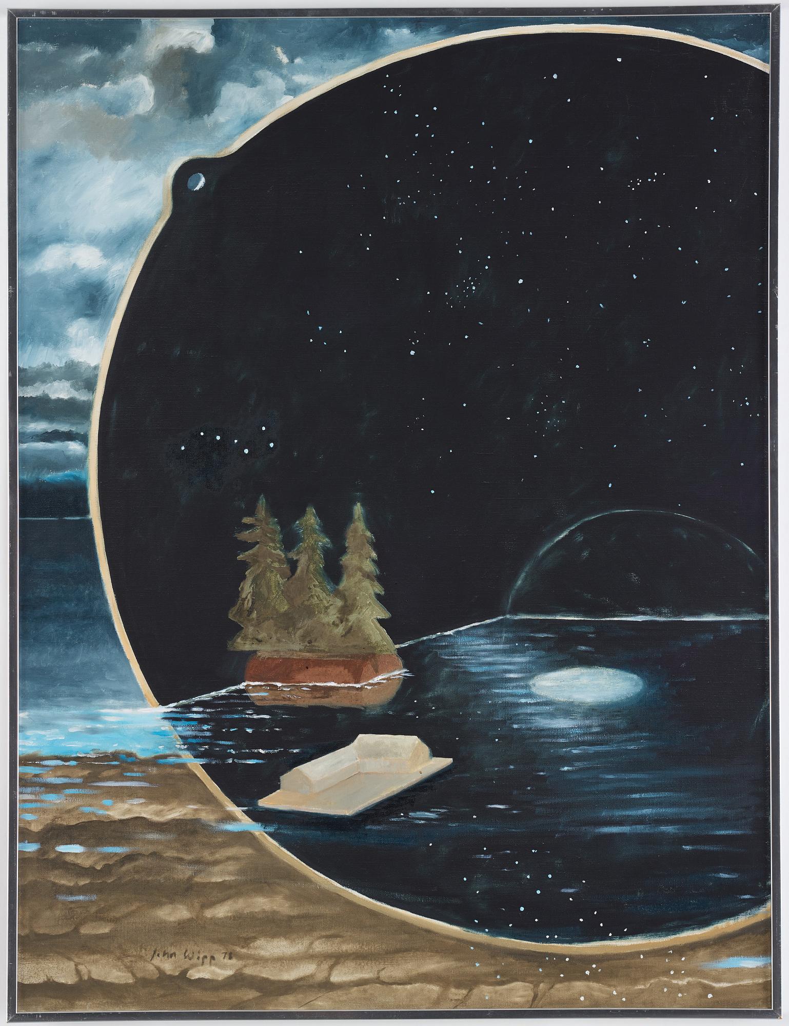 John Wipp, olja på duk, signerad och daterad -78.