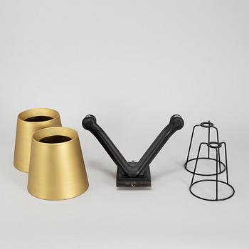 TOM DIXON, a pair of Base wall lights.