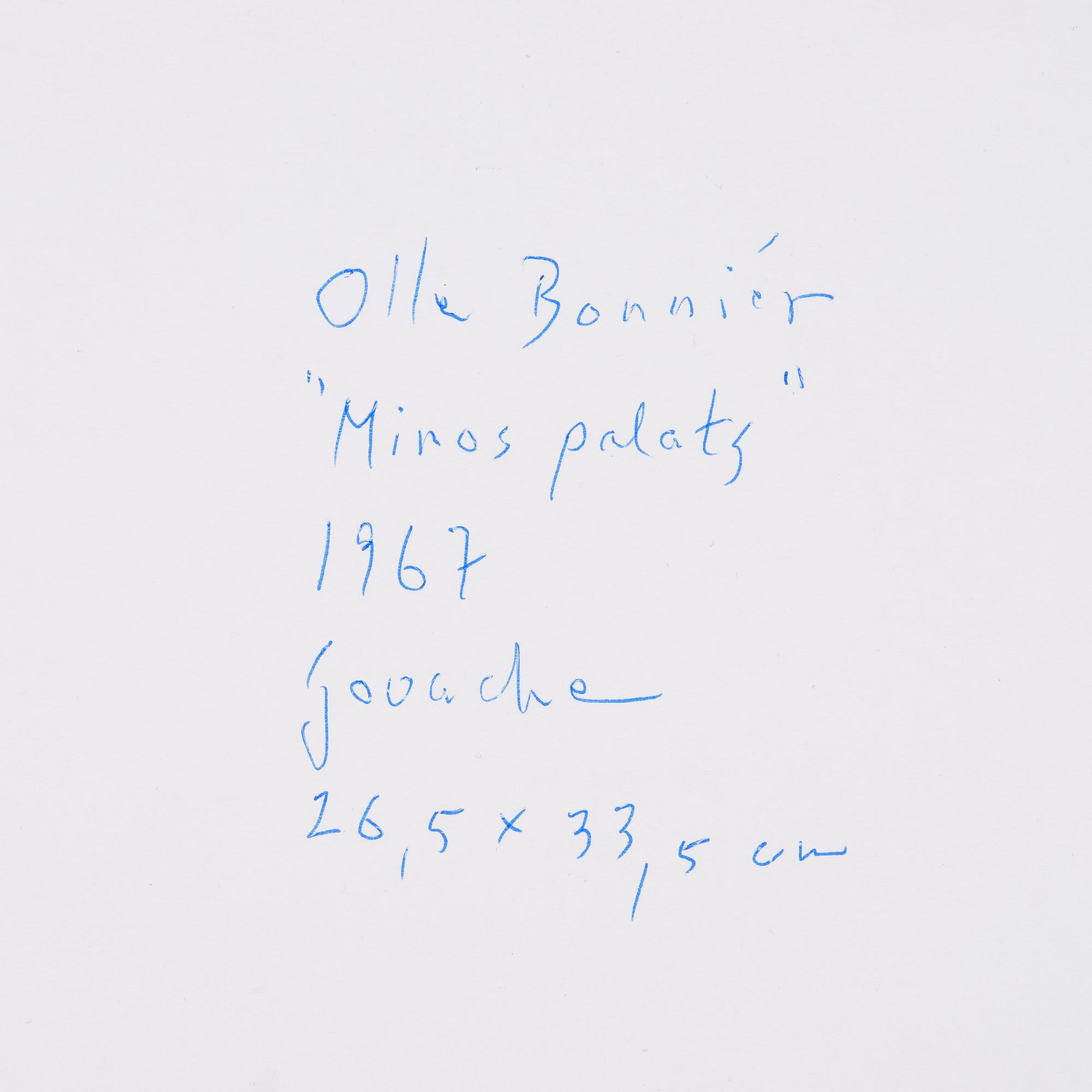 Olle Bonniér, "Miros palats".