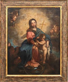 Carlo Maratta, after ol on canvas laid on panel.