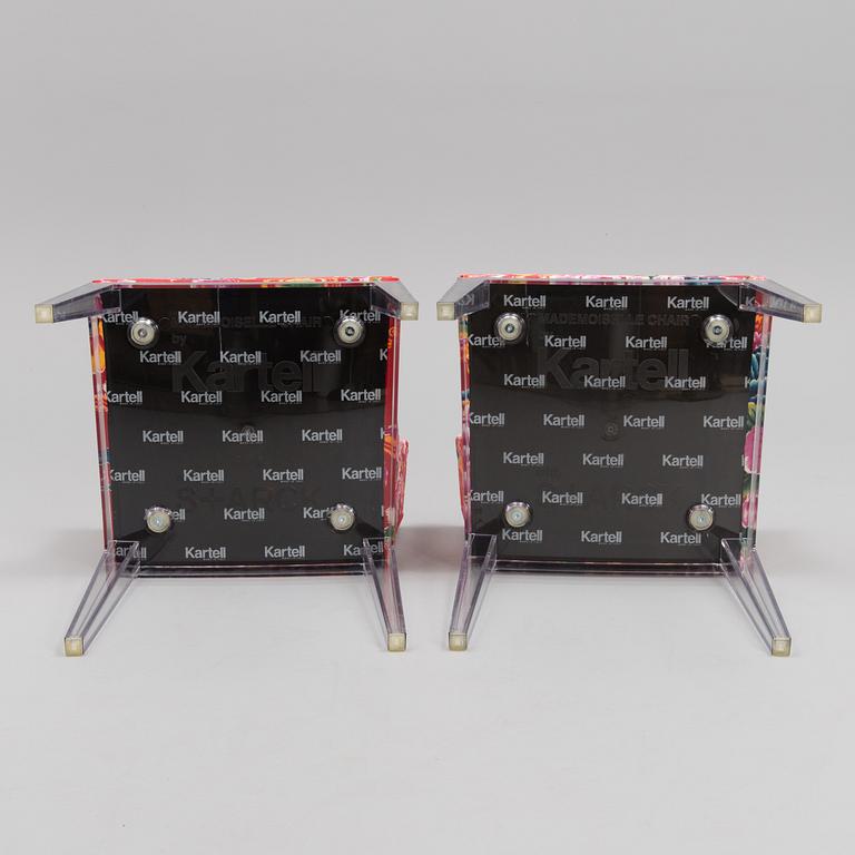 A set of six Kartell "Mademoiselle" chairs from the second half of the 20th century.