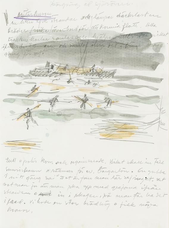 Gösta Werner, "Bärgning el sjöröveri".