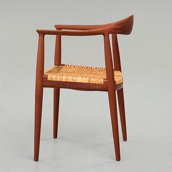 HANS J WEGNER, karmstol, "The Chair" modell "JH501" Johannes Hansen, Danmark, 1950-tal.