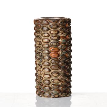 Axel Salto, a 'budding style' 'sung glazed' stoneware vase, Royal Copenhagen 1964, Denmark,