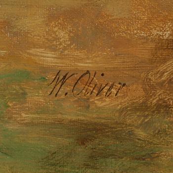 WILLIAM OLIVER, olja på duk, signerad.