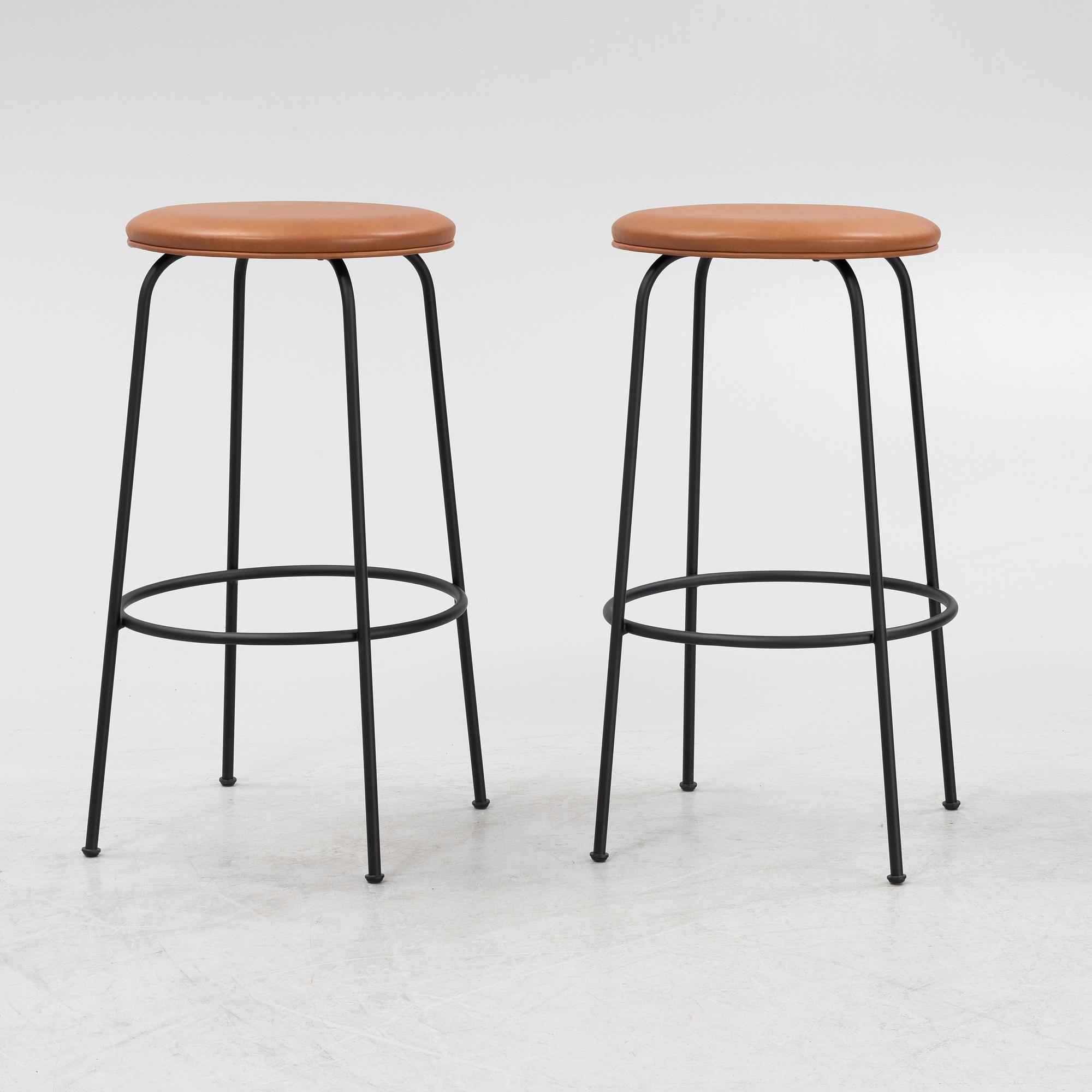 A pair of 'Afterroom Bar Stools' from Menu.