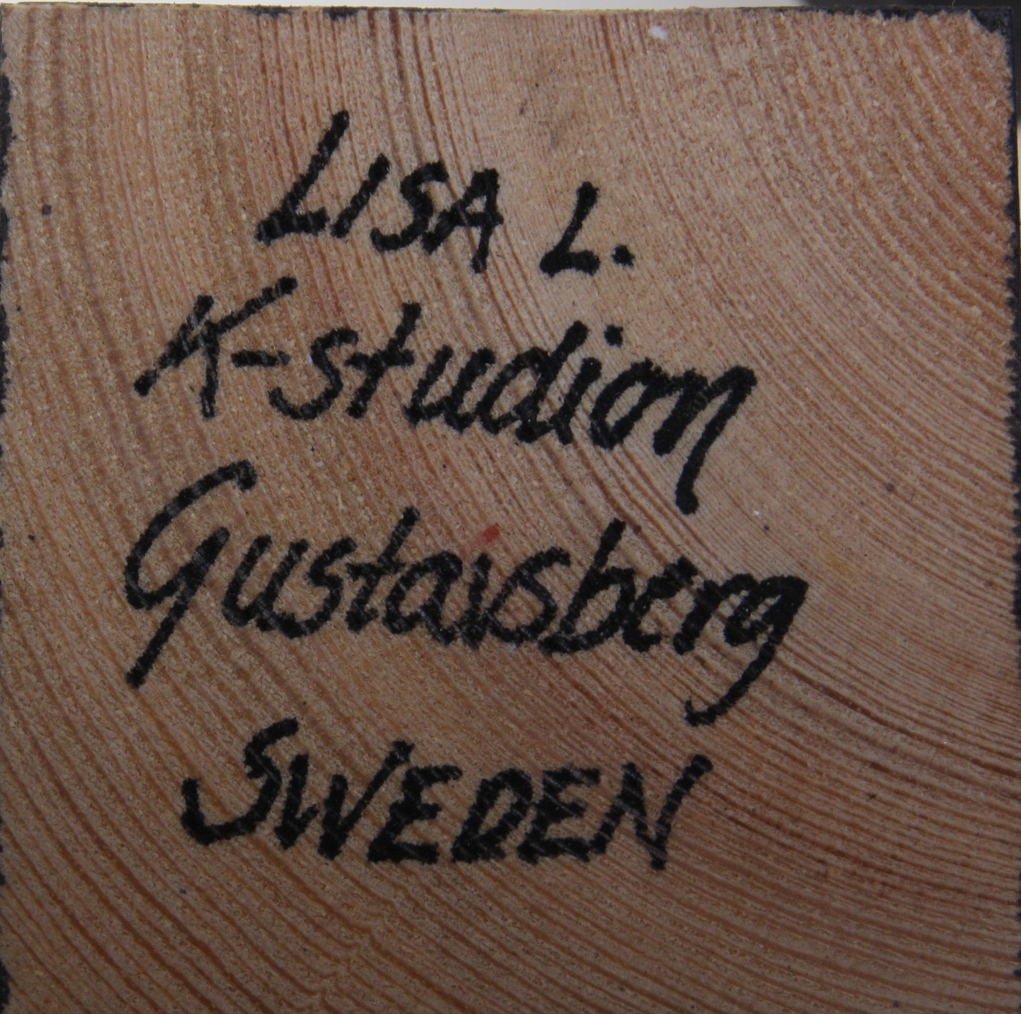 FIGURINER, 2 st, stengods, Lisa Larsson.