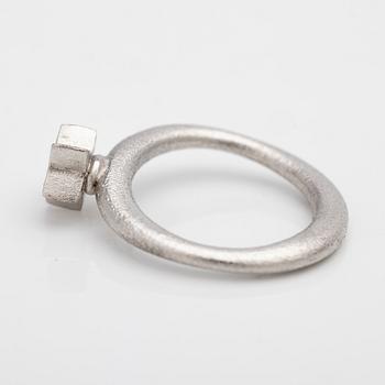 Ole Lynggaard, Ring, “Love”, 18K white gold with brilliant-cut diamonds, designed by Charlotte Lynggaard.