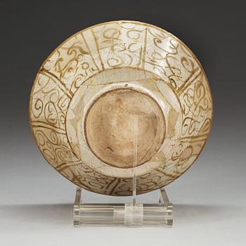 BOWL, pottery. Lustre decoration.  Persia early 13th century, probably Keshan.