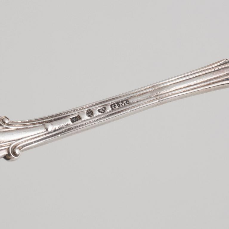 Sockerskål med lock, silver, Gustaf Möllenborg, Stockholm 1862.