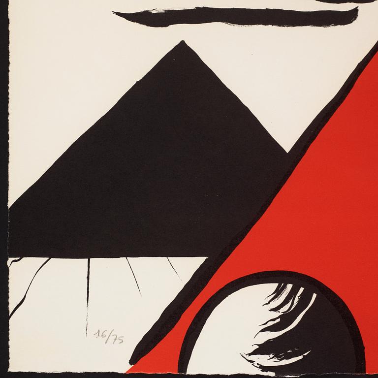 Alexander Calder, "Pyramid Rouge".